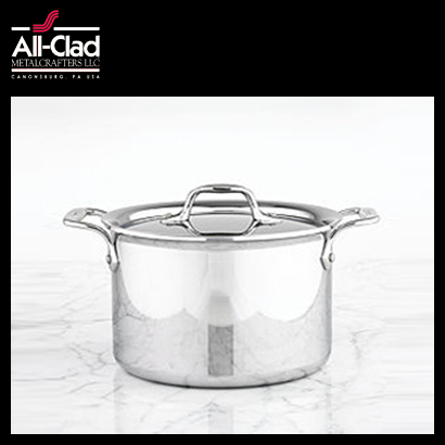 [해외] 올클래드 Clad Stainless Steel Covered Soup Pot, 4.5 Qt.